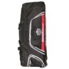 Side 2 view of the Gray Nicolls Legend 1.1 Wheelie Cricket Bag 2025, showcasing its durable build and functional storage compartments, ideal for Pakistani cricketers. Caption: