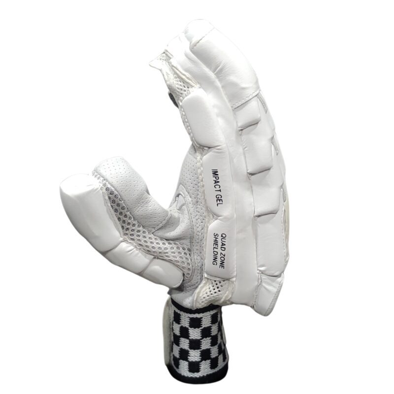 Palm grip close-up on Gray Nicolls Legend Batting Gloves 2025 for cricket players in Pakistan