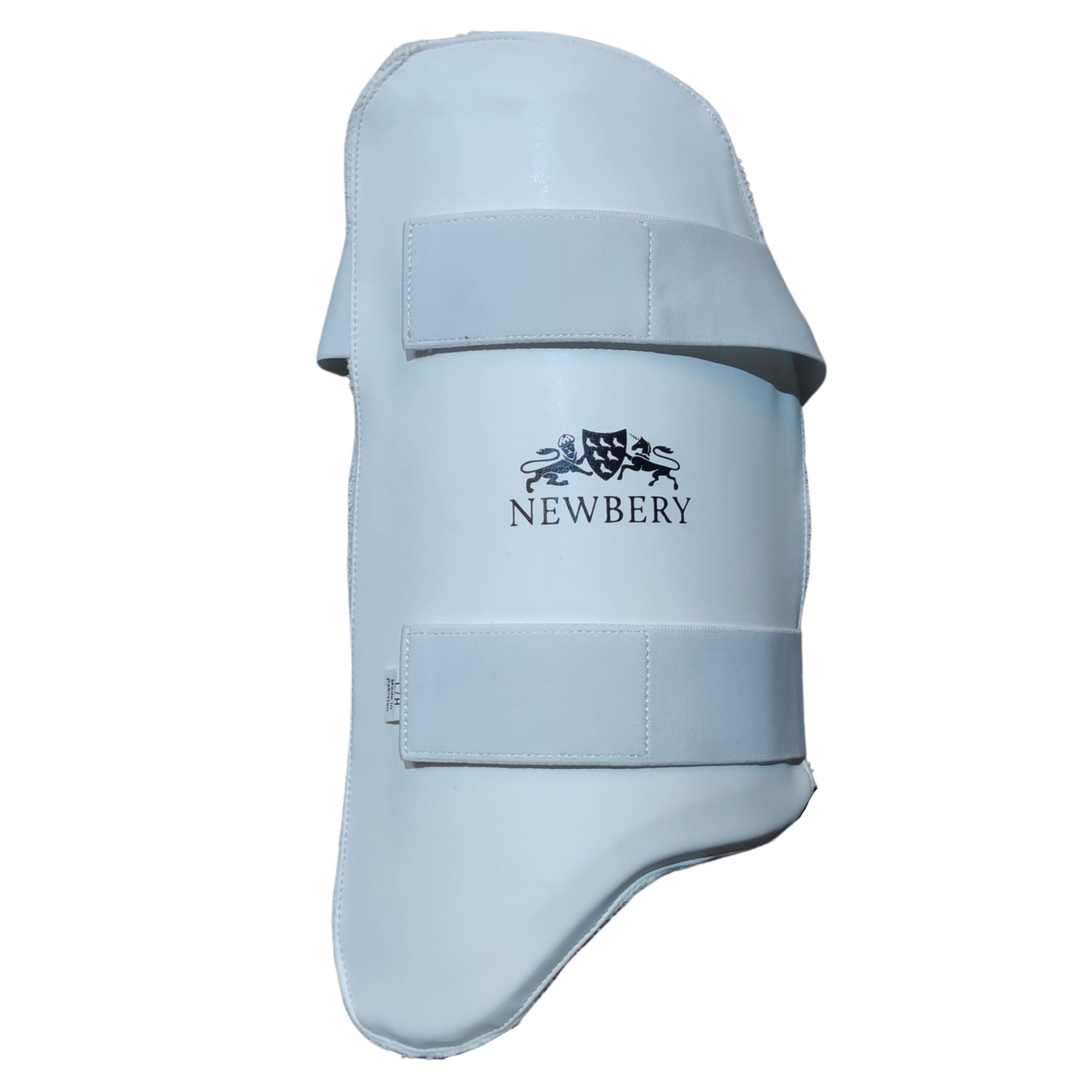 newbery-pro-thigh-pad-2025-front-view-premium-comfort "Front view of the Newbery Pro Thigh Pad 2025 showcasing ergonomic fit and premium protection. Available with free shipping across Pakistan."