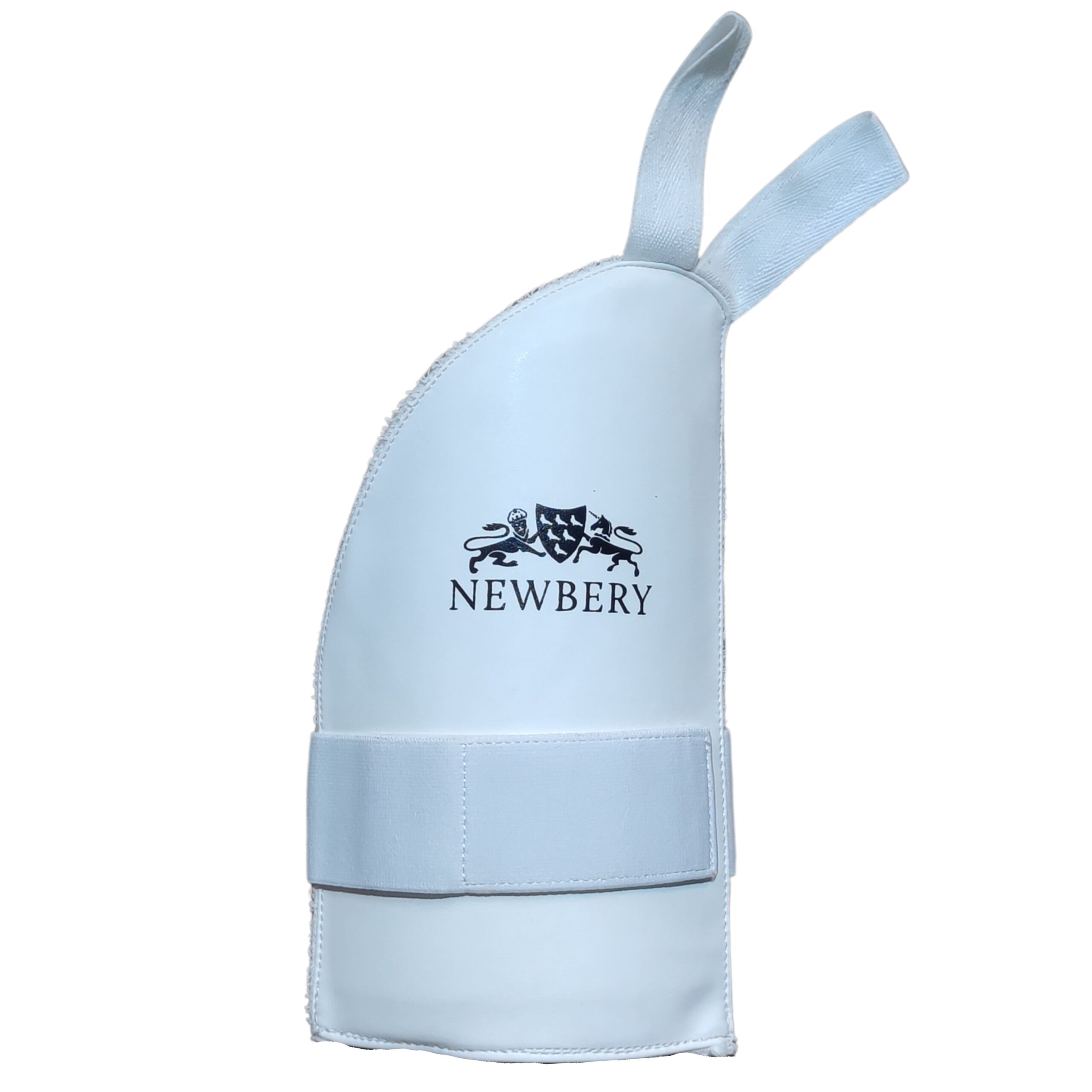 newbery-pro-thigh-pad-2025-side-view-ergonomic-fit "Side view of Newbery Pro Thigh Pad 2025 with ergonomic fit for ultimate comfort and protection. Free shipping available in Pakistan."