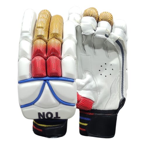 Ton Limited Edition Batting Gloves 2025 – Complete Front and Back View Combined front and back view of Ton Limited Edition Batting Gloves 2025, showcasing the complete design for professional cricket players in Pakistan