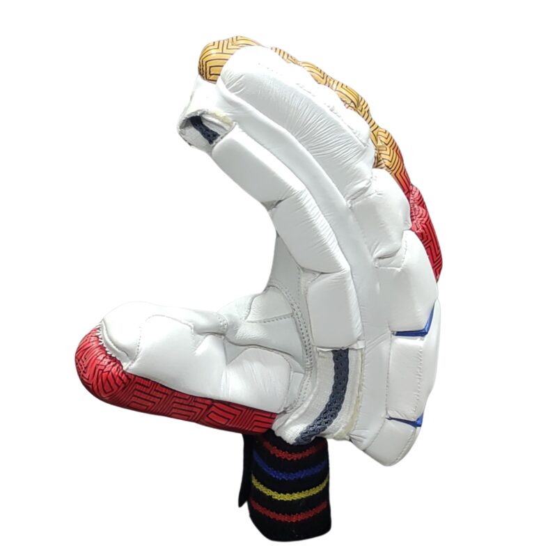 Ton Limited Edition Batting Gloves 2025 – Side View with Slim Profile for Flexibility Side view of the Ton Limited Edition Batting Gloves 2025, featuring a slim profile for enhanced flexibility during play in Pakistan