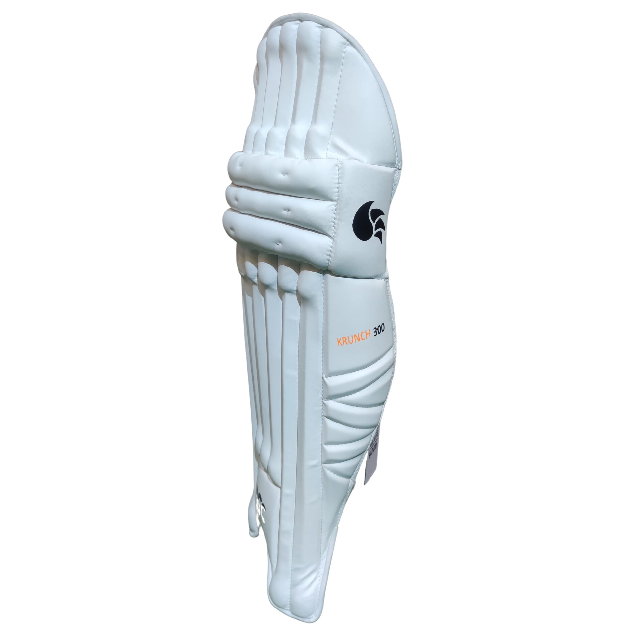 Side view of DSC Krunch 300 Cricket Batting Pads with extended side wings for extra protection and high-density foam.