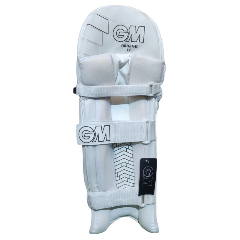 Back view of Gunn & Moore Original L.E. Cricket Batting Pads – Durable, lightweight, and designed for comfort