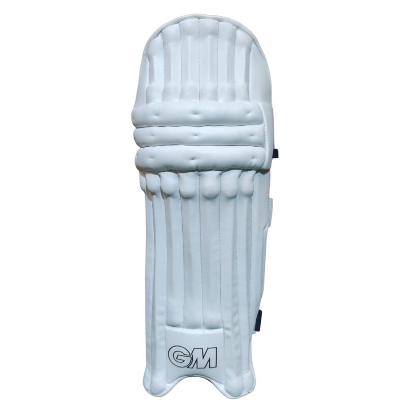 Front view of Gunn & Moore Original L.E. Cricket Batting Pads – Premium quality cricket protection.
