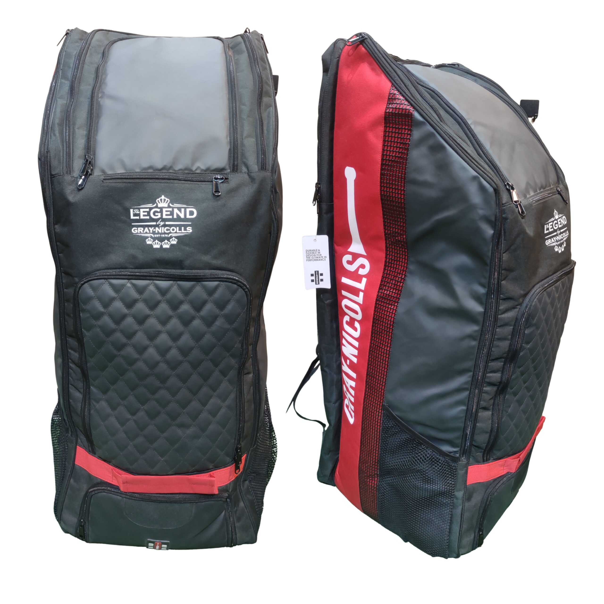 Gray Nicolls Legend Limited Edition Duffle Cricket Bag 2025 – Premium, Spacious & Durable Design Gray Nicolls Legend Limited Edition Duffle Cricket Bag 2025 front and back views showcasing premium durability, sleek design, spacious compartments, and ideal for cricketers in Pakistan looking for professional gear.