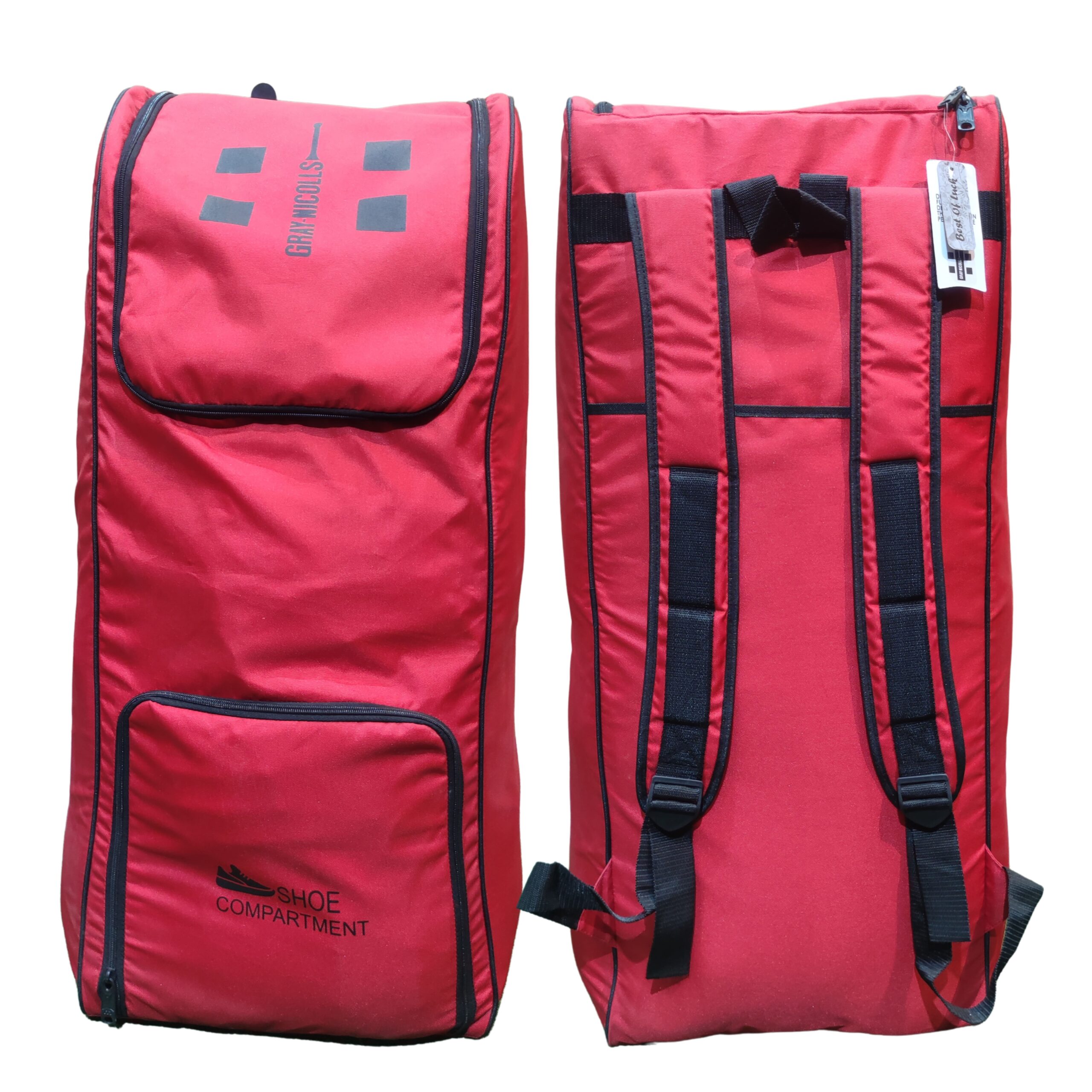 Gray Nicolls Classic Duffle Bag 2025 front and back views – stylish athletic bag with durable straps, spacious compartments, and sleek design