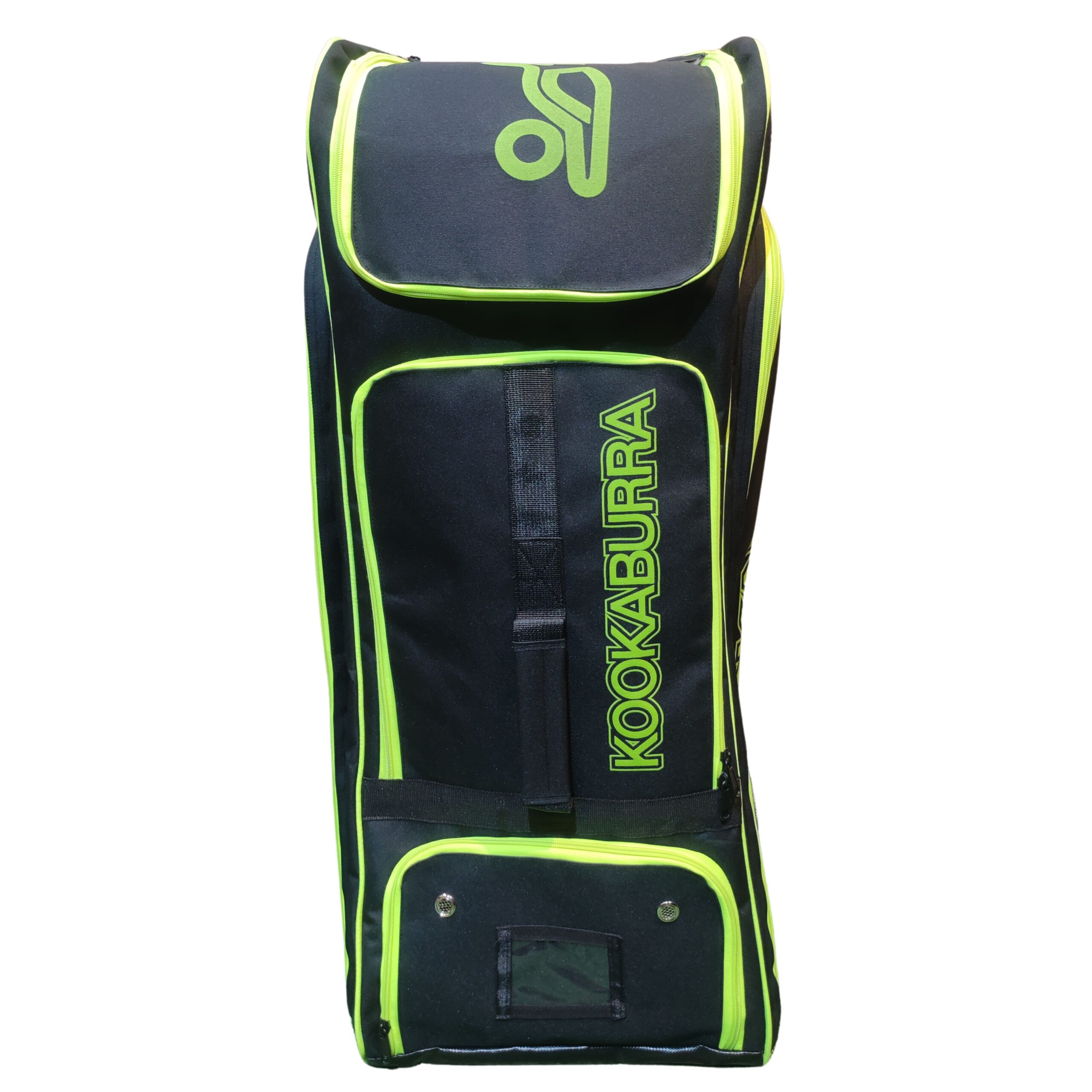 Kookaburra Legend Duffle Bag 2025 Front View – Durable & Stylish Cricket Gear for Pakistan Front view of Kookaburra Legend Duffle Bag 2025, perfect for Pakistan’s cricket players needing durability and style.