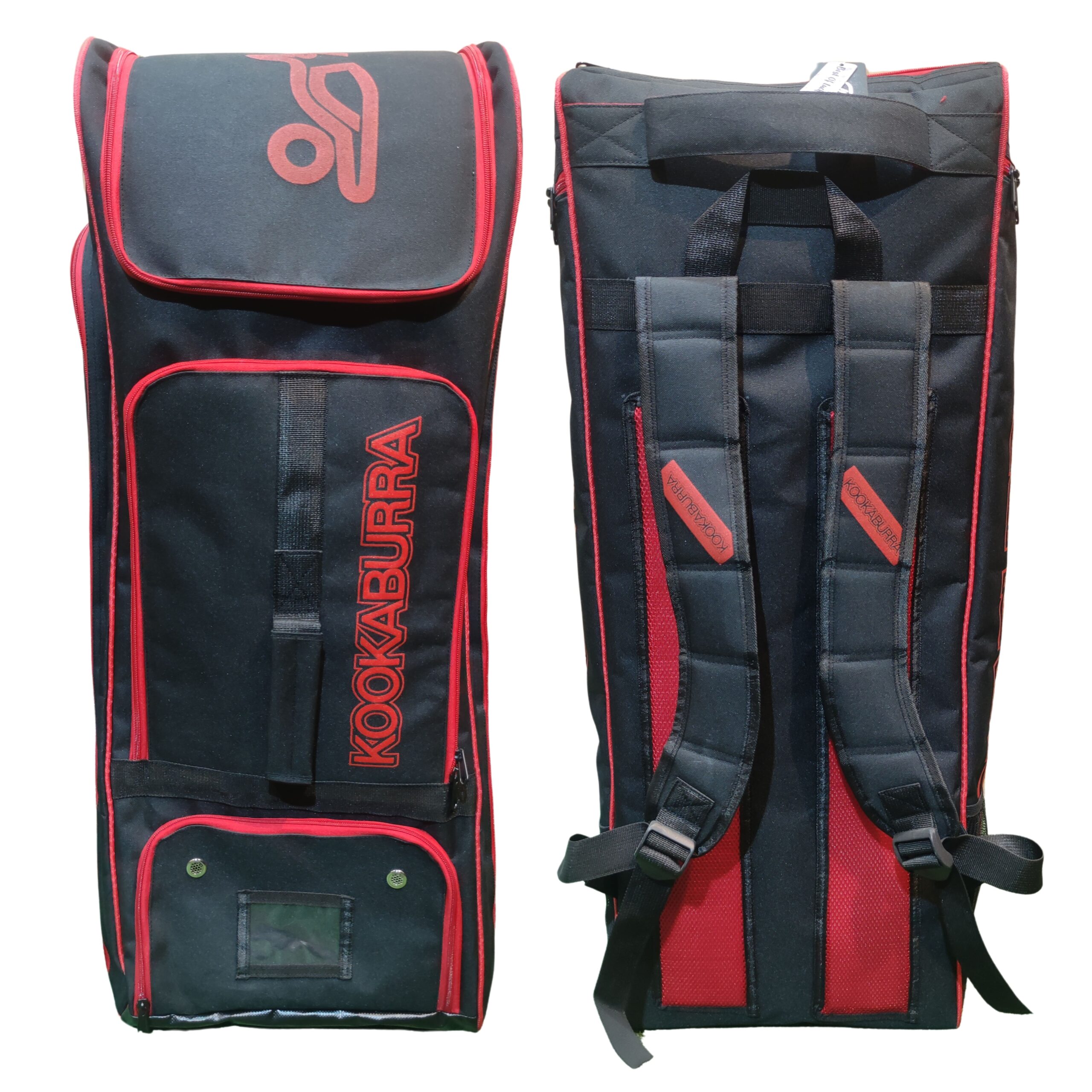 Kookaburra Legend Elite Duffle Bag 2025 Front & Back Views – Buy Best Cricket Bag Pakistan Front and back views of Kookaburra Legend Elite Duffle Bag 2025 – durable, stylish cricket bag with free shipping in Pakistan