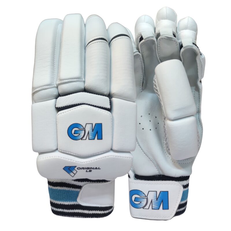 GM Original L.E Player Edition Batting Gloves 2025 - Combined front and back view showcasing design, fit, and performance for cricket players in Pakistan.