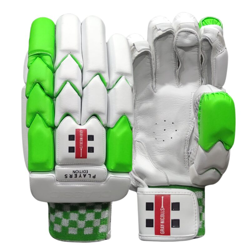 Front and back view of Gray Nicolls Players Edition Batting Gloves 2025 in Pakistan