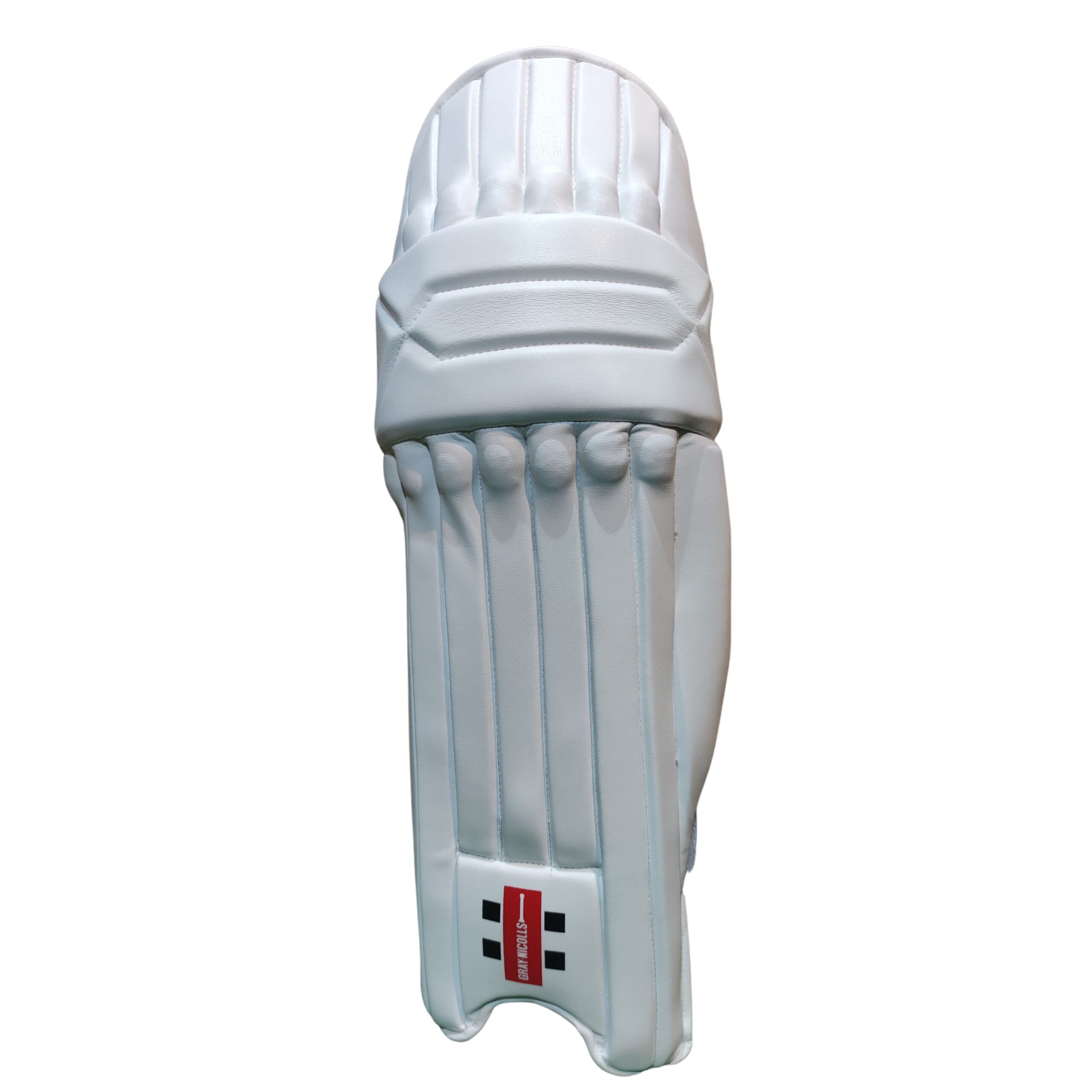 Gray Nicolls Stratos Batting Pads 2025 front view for superior protection and comfort in cricket, available in Pakistan