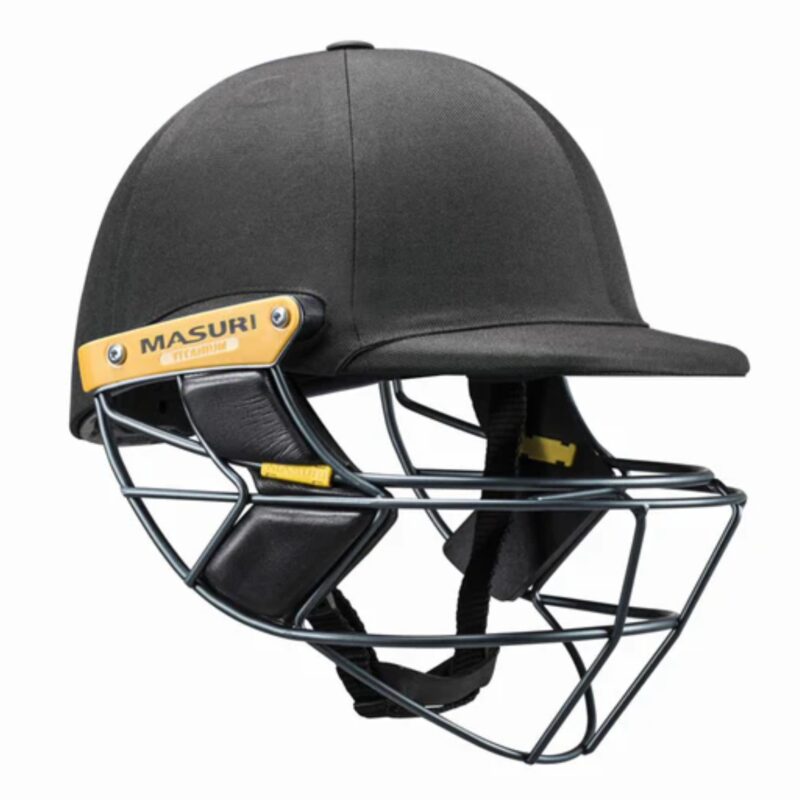 "Masuri Cricket Helmet 2025 Black Edition delivering unbeatable protection and performance for cricketers in Pakistan"