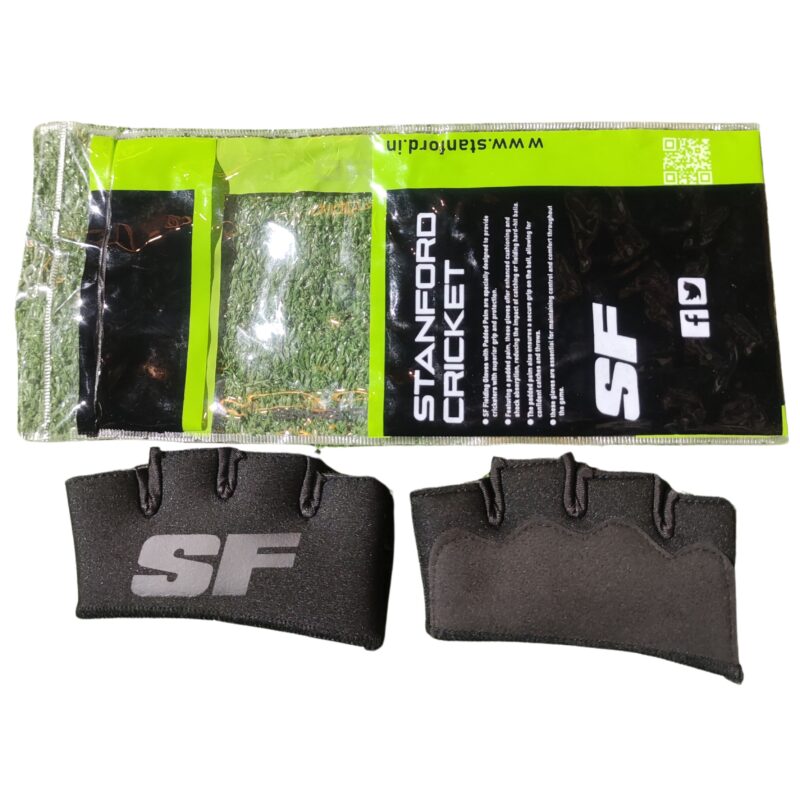 Close-up of SF Pro Fielding Catching Gloves 2025 grip, designed for high-performance and superior ball control for cricketers in Pakistan.