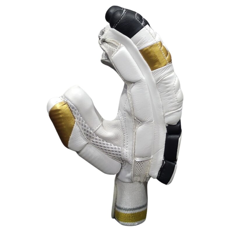 Side view of SS Golden Limited Edition Batting Gloves 2025 showing padded layers and ergonomic fit for added comfort.