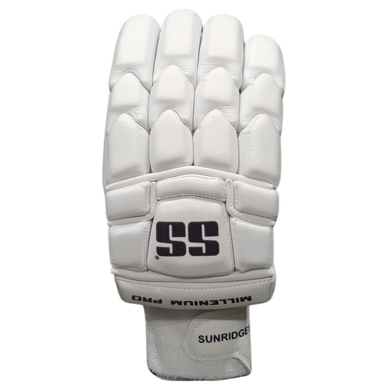 SS Millenium Pro Cricket Batting Gloves 2025 Front View – Premium Batting Gloves for Pakistani Cricketers | Best Cricket Gear for 2025