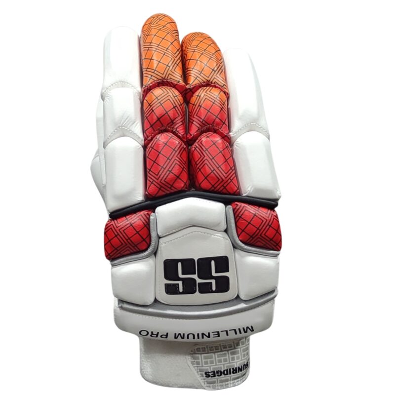 SS Millennium Pro Batting Gloves 2025 Front View - Best cricket gloves offering superior protection and comfort for players in Pakistan