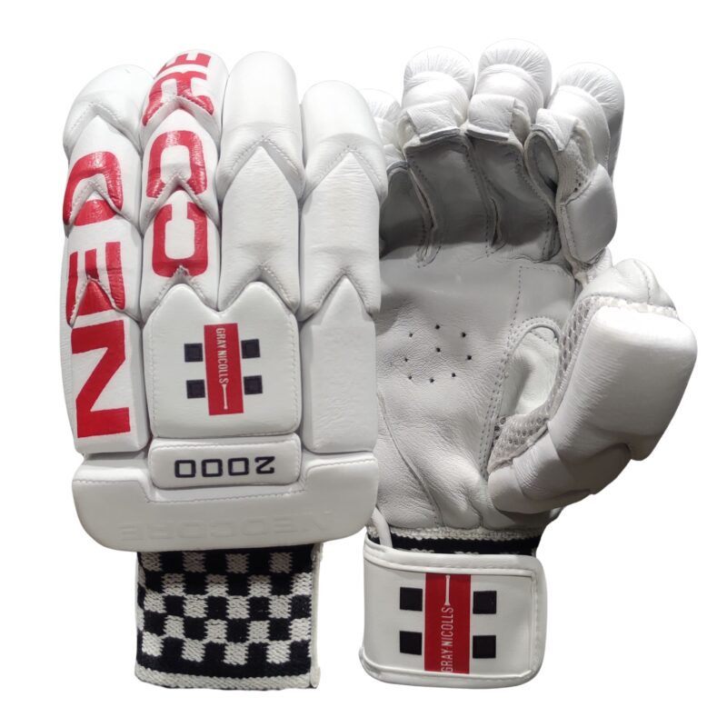 Combined front and back view of Gray Nicolls Neo Core Batting Gloves 2025, offering full protection and comfort for cricketers in Pakistan in 2025.