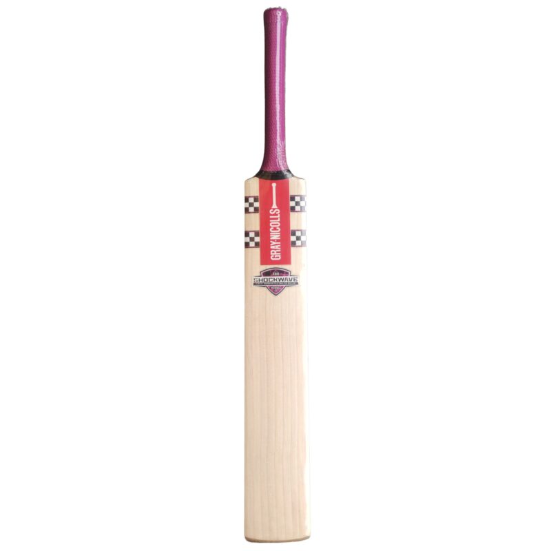 Front view of Gray Nicolls Shockwave 2.1 300 Adult Cricket Bat – Premium Cricket Bat for Pakistani Players