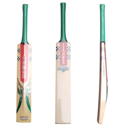 Gray-Nicolls Ventus 1.3 Cricket Bat 2025 Front and Back Combined View Full view of the Gray-Nicolls Ventus 1.3 Cricket Bat 2025 showing both front and back design features