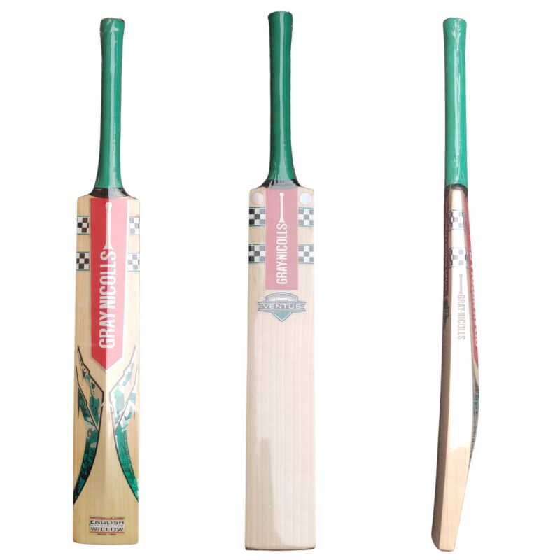 Full view of the Gray-Nicolls Ventus 1.3 Cricket Bat 2025 showing both front and back design features