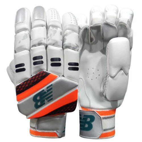 New Balance DC 1280 Batting Gloves 2025 - Front & Back Combined View for Maximum Protection Front and back combined view of New Balance DC 1280 Batting Gloves 2025 showing the full design for top-tier protection for cricketers in Pakistan
