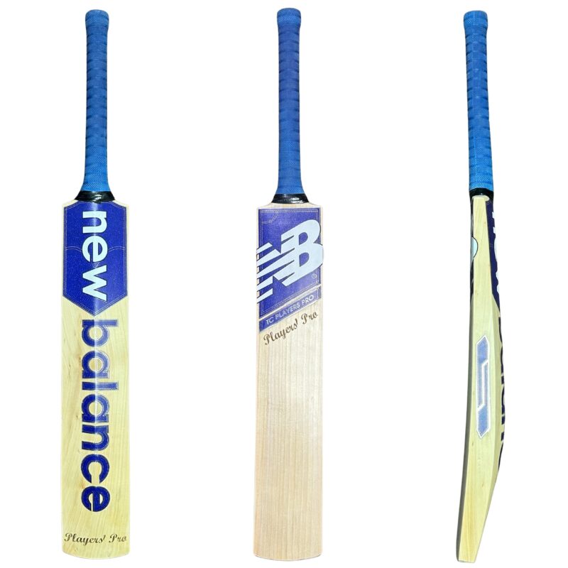 new-balance-tc-player-pro-cricket-bat-2025-front-back-view-pakistan "Front and back combined view of New Balance TC Player Pro Cricket Bat 2025 showcasing its full design and durability for Pakistani cricketers"