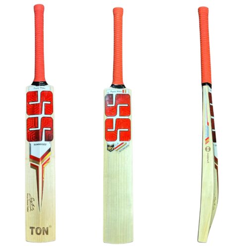 SS Sky Stunner English Willow Cricket Bat 2025 Front and Back View Combined SS Sky Stunner English Willow Cricket Bat 2025 front and back view combined, showing its craftsmanship and premium quality.