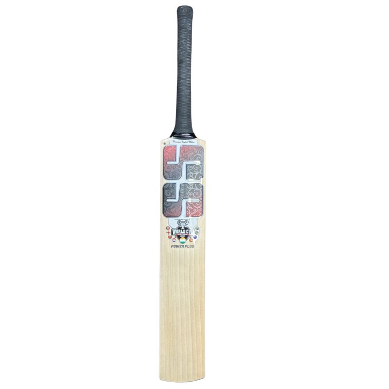 SS World Cup Edition Power Plus Cricket Bat 2025 - Back View for Power Performance Back view of the SS World Cup Edition Power Plus Cricket Bat 2025, showcasing superior design and craftsmanship for cricket players in Pakistan.