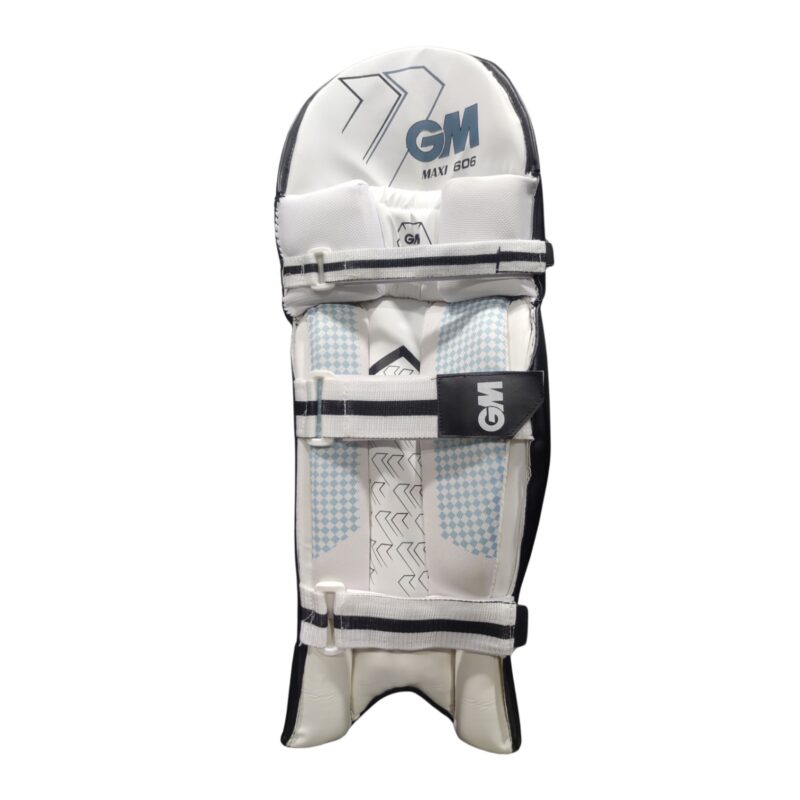 GM Maxi 606 Black Cricket Batting Pads – Adult Gunn & Moore Leg Guards