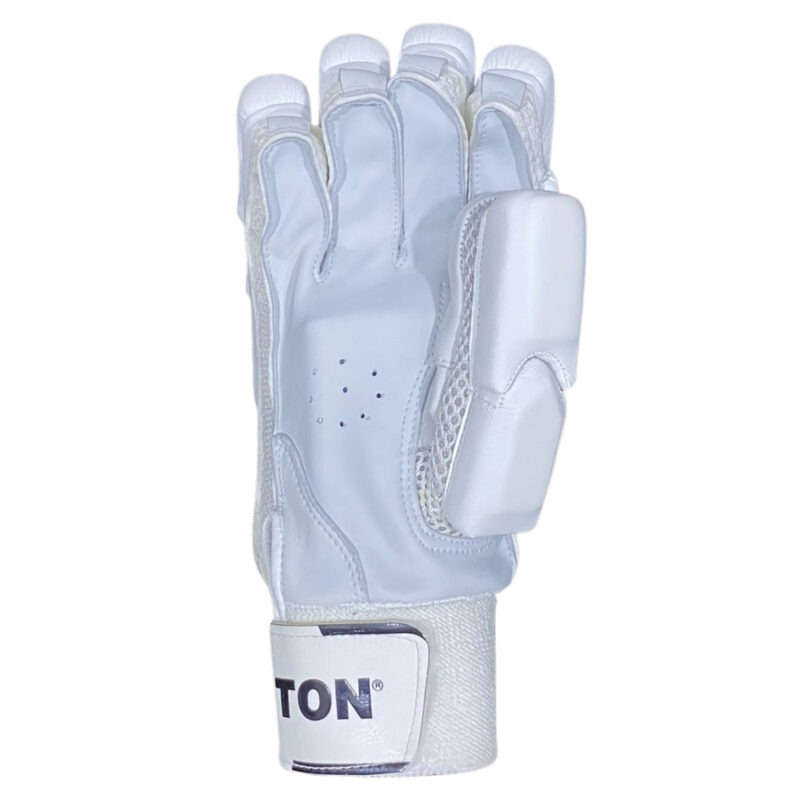 14 TON Player Edition Cricket Batting Gloves – Premium White Protective Batting Gloves