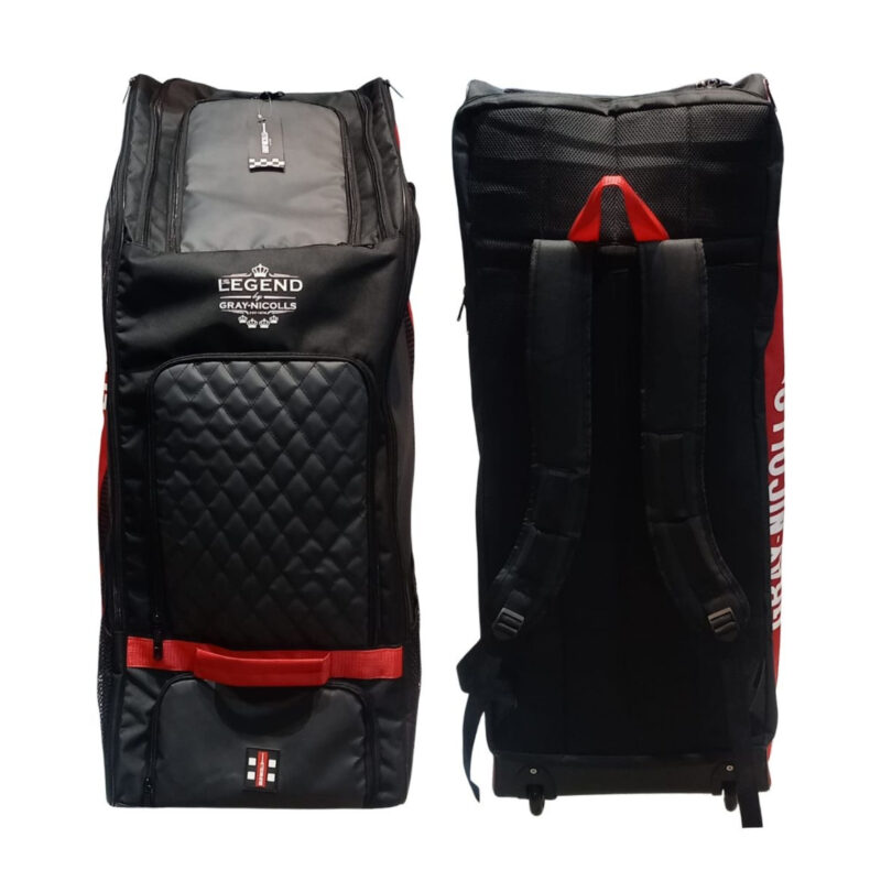 24 Gray-Nicolls Legend Wheelie Cricket Kit Bag – Premium Large Cricket Bag with Wheels
