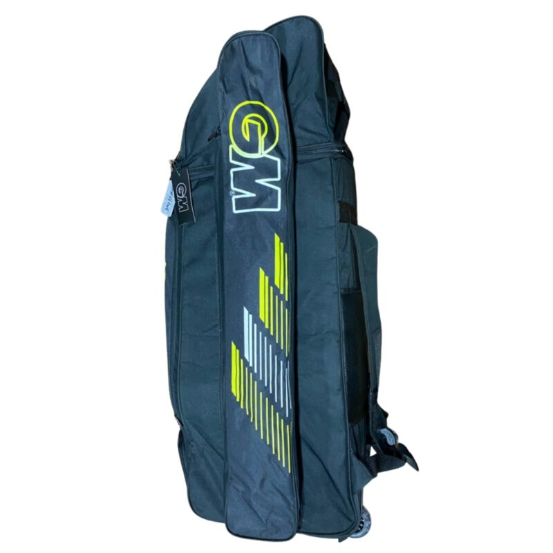 35 GM Original Duffle Wheelie Black Cricket Kit Bag – Large Cricket Equipment Bag with Wheels