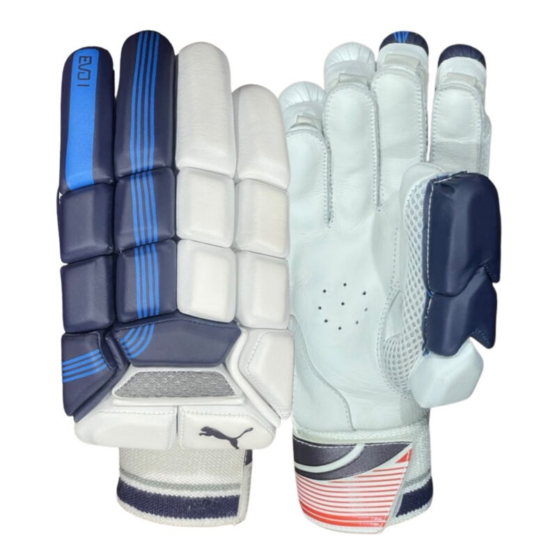 Puma EVO 1 Blue Batting Gloves – Premium Cricket Gloves