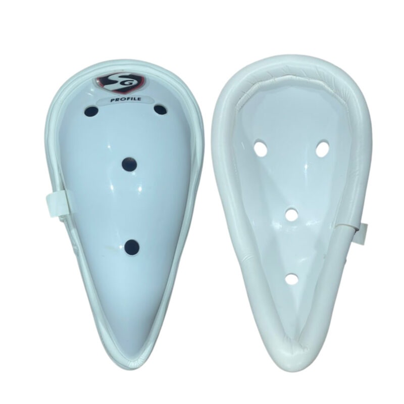 57 SG Profile Cricket Abdominal Guard – White Protective Cricket Box