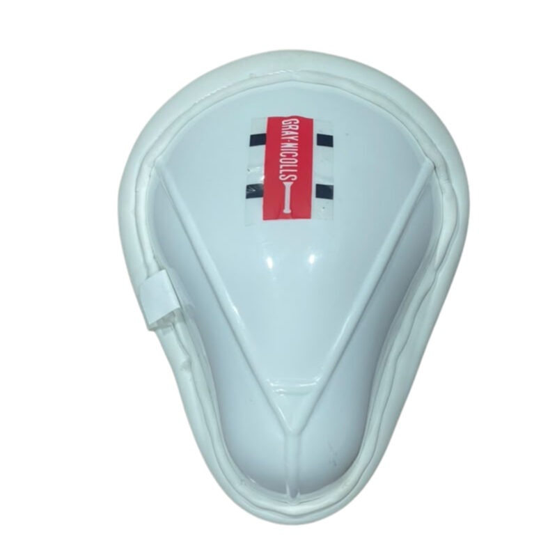 59 Gray-Nicolls Cricket Abdominal Guard – White Protective Cricket Box